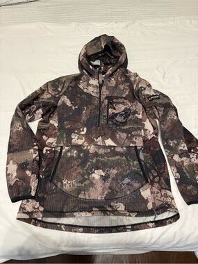 Guide Series Men’s Half-Zip Hoodie, Veil Stoke Camo